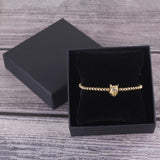 Green Cubic Zirconia Wolf Charm Copper Beads Macrame Men Bracelet