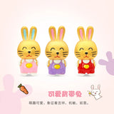 Little Rabbit 18K Yellow Nano Aquamarine Bracelets for Women