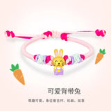 Little Rabbit 18K Yellow Nano Aquamarine Bracelets for Women