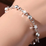 Little Stars silver plated bracelet for women