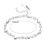 Little Stars silver plated bracelet for women
