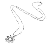 Sun Light Bead Chain Necklace Titanium Steel Jewelry Party