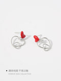 925 Silver Love Earrings for Women