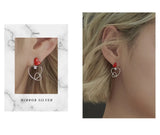 925 Silver Love Earrings for Women