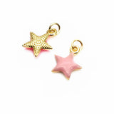 Pentagram Charms Drops Oil Micro Zircon Stars Pendant DIY