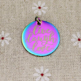 Live Laugh Love Inspirational Charm Pendant