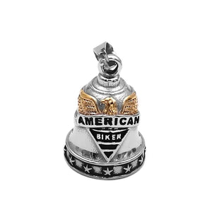 Eagle Motor Biker Bell Pendant Stainless Steel American Biker Mens Women Pendant