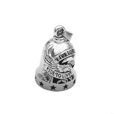 Eagle Motor Biker Bell Pendant Stainless Steel American Biker Mens Women Pendant