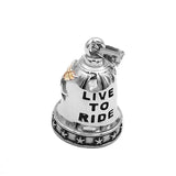 Eagle Motor Biker Bell Pendant Stainless Steel American Biker Mens Women Pendant