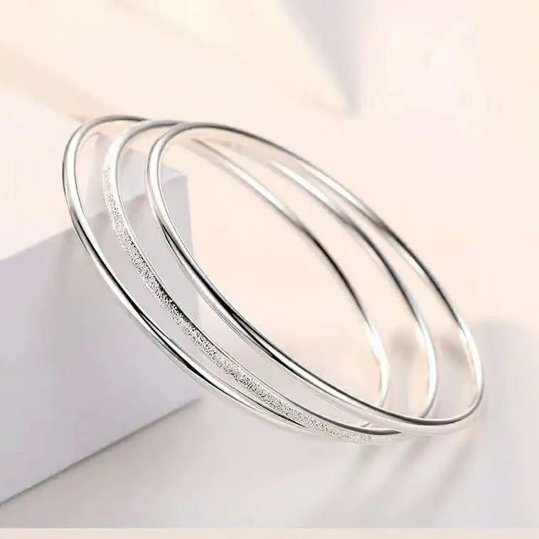 Three Generations Silver Plated Bracelet Women Hand Jewelry