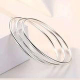 Three Generations Silver Plated Bracelet Women Hand Jewelry
