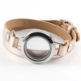 Memory Bracelet Locket Stone Storage 25mm Magnetic Glass Wristband