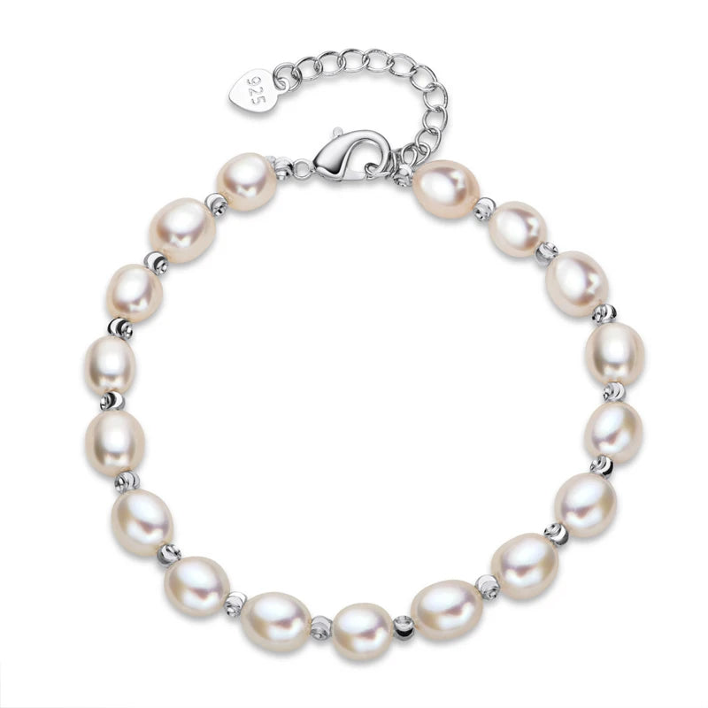 14K Filled Twisted Pearls Bracelet Bangle Women Jewelry