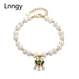 14K Filled Chain Bracelet Natural Freshwater Pearls Blessing Bracelet