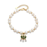 14K Filled Chain Bracelet Natural Freshwater Pearls Blessing Bracelet
