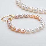 14K Filled Chain Bracelet with Freshwater Pearls Women Jewelry