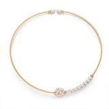 14K Filled Pearl Choker Necklace Women Jewelry