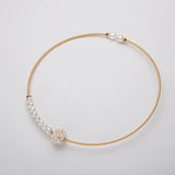 14K Filled Pearl Choker Necklace Women Jewelry