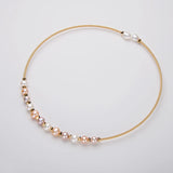 14K Filled Chokers Necklace 5.5-7mm Freshwater Pearl Necklace Women Jewelry