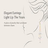 14K Filled Freshwater Pearl Drop Dangle Earrings