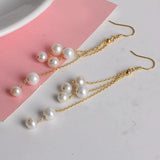 14K Filled Freshwater Pearl Drop Dangle Earrings