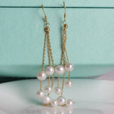 14K Filled Freshwater Pearl Drop Dangle Earrings