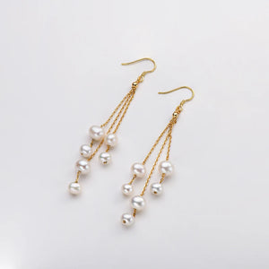 14K Filled Freshwater Pearl Drop Dangle Earrings