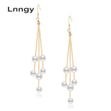 14K Filled Freshwater Pearl Drop Dangle Earrings