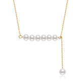 14K Filled Necklaces 5.5-6.5mm Freshwater Pearl Pendants Necklace Women