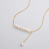 14K Filled Necklaces 5.5-6.5mm Freshwater Pearl Pendants Necklace Women