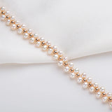 14K Filled Pearl Bracelet Flower Freshwater Pearl Bead