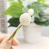 14K Filled Pearls Hair Clips Freshwater Pearl Hairpin Claw Pearls Hair Clips
