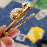 14K Filled Pearls Hair Clips Freshwater Pearl Hairpin Claw Pearls Hair Clips