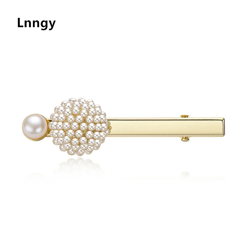 14K Filled Pearls Hair Clips Freshwater Pearl Hairpin Claw Pearls Hair Clips