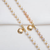 14K Filled Shell Pendant Bracelet with Natural Freshwater Pearls