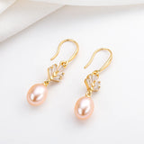 14K Filled Pearl Drop Earrings Women Engagement Fine Jewelry