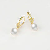 14K Filled Stud Earrings Heart-shaped Drop Earrings Women Fine Jewelry