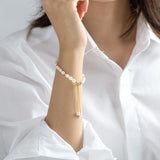 14k Filled Bracelet Freshwater Pearl Clasp Twisted Bangle
