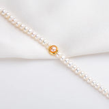 14k Filled Bracelet Freshwater Pearl Clasp Twisted Bangle