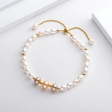 14k Filled Bracelet Freshwater Pearl Clasp Twisted Bangle