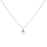 Sterling Silver Pendant Necklace 8mm Bead High Finish Jewelry 18Inch