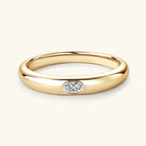 0.1ct Oval Moissanite Ring 925 Silver Couples Promise Wedding Accessory