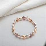14k Filled Charm Bracelet Women Pearl Twisted 925 Silver Bracelet