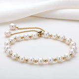 Freshwater Pearl Bracelet 14K Filled Adjustable Wedding Jewelry