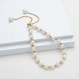 Freshwater Pearl Bracelet 14K Filled Adjustable Wedding Jewelry