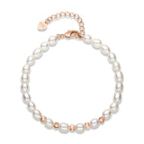 14k Filled Clasp Twisted Bracelet Cultured Freshwater Pearl Jewelry