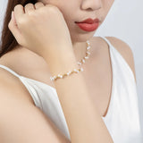 Pearl Bracelet 14K Filled Jewelry Set Christmas Gift