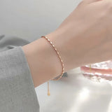 925 Silver Double Layer Beads Bracelet