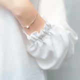 925 Silver Double Layer Beads Bracelet