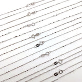 925 Silver Water-wave Chain Necklace Gold/Ros
